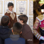 Julián López ‘El Juli’ con niños y José Garrido en solitario en los salones del Hotel Zurbarán (FOTOS:Gallardo/Juan Pelegrín)