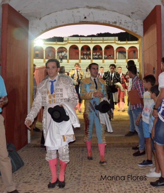 Los toreros abandonan la plaza a pie por respeto