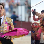 Tulio Salguero paseando la oreja cortada en Las Ventas. Paula Santos saliendo a hombros en Villanueva