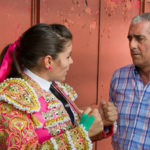 María del Mar Santos junto al hasta hoy su apoderado Curro Gil (FOTO: Antonio Álvarez)