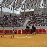 Paseíllo en la plaza de toros de Llerena (FOTO:Gallardo)