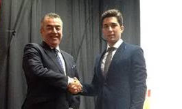 David Bolsico y su apoderado Juan Manuel Sánchez