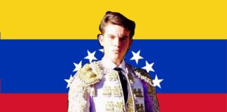 El alumno de la escuela taurina de Badajoz de nacionalidad venezolana, Reynaldo Gil 'El Táriba'