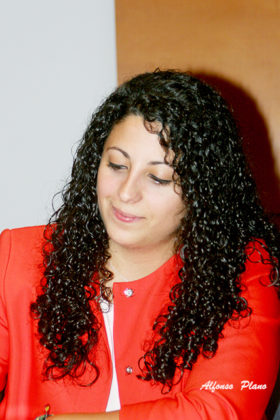 Marisol Merchán, secretaria de la joven Peña almendralejense (FOTO: Alfonso Plano)