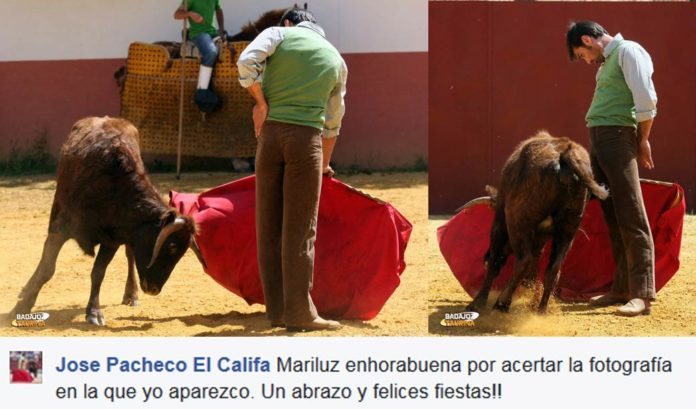 José Pacheco 'El Califa', primer torero misterioso del concurso de Badajoz Taurina