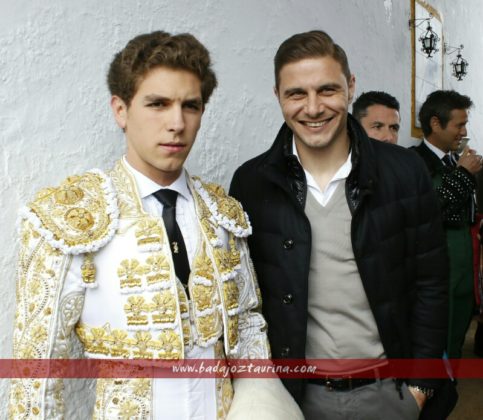 Ginés Marín junto a Joaquín, su invitado