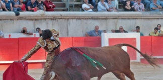 Garrido y Pañero en la arena de Nimes (FOTO: Daniel Chicot-Aplausos)