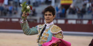 Juanito dando la vuelta al ruedo de Las Ventas (FOTO: Javier Arroyo-Aplausos.es)