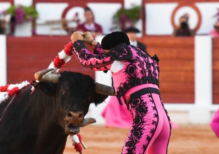 Momento del percance de Javier Valdeoro en Colmenar Viejo (FOTO: Javier Arroyo)